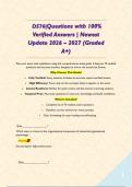   D576&vert;Questions with 100&percnt; Verified Answers &vert; Newest Update 2026 &ndash; 2027 &lpar;Graded A&plus;&rpar;&NewLine;