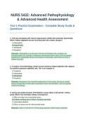 NURS 5432 Test 1 Practice Exam Questions with Complete Solutions and Rationales