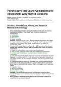 Psychology Final Exam Questions and Answers&period;