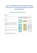 ATI COMMUNITY HEALTH 2023-2024 WITH NGN&NewLine;ACTUAL EXAM 100 QUESTION AND CORRECT ANSWERS WITH RATIONALES  FULL 2026&sol;2027 FREQUENTLY MOST TESTED QUESTIONS AND 100&percnt; ACCURATE FROM PAST PAPERS &vert; GRADED A&plus;&comma; REVIEWED AND UPDATED &vert; 100&percnt; GUARANTEE PASS &vert; LATEST EXAM