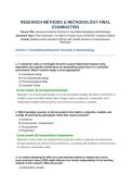 Research Methods Final Examination Test Bank &lpar;2026&lowbar;2027 Edition&rpar;