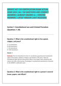 MPOETC ACT 120 CERTIFICATION EXAM ACTUAL &NewLine;EXAM 2026 &vert; ALL 150 QUESTIONS AND CORRECT &NewLine;ANSWERS &vert; ALREADY GRADED A&plus; &vert; VERIFIED &NewLine;ANSWERS &vert; LATEST VERSION &lpar;JUST RELEASED&rpar;