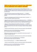 CISR Insuring Commercial Property Exam&colon; 2026&sol;2027&NewLine;ACTUAL QUESTIONS WITH CORRECT ANSWERS