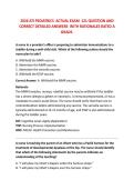 ATI PEDIATRICS ACTUAL EXAM 121 QUESTION AND&NewLine;CORRECT DETAILED ANSWERS FULL 2026&sol;2027 FREQUENTLY MOST TESTED QUESTIONS AND 100&percnt; ACCURATE FROM PAST PAPERS &vert; GRADED A&plus;&comma; REVIEWED AND UPDATED &vert; 100&percnt; GUARANTEE PASS &vert; LATEST EXAM AND NEWEST VERSION&excl;&excl;&excl;&NewLine;