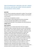 ATI PHARMACOLOGY PROCTORED 2026-2027 VERSION&NewLine;WITH ACTUAL QUESTION AND CORRECT DETAILED ANSWERS WITH RATIONALES FULL 2026&sol;2027 FREQUENTLY MOST TESTED QUESTIONS AND 100&percnt; ACCURATE FROM PAST PAPERS &vert; GRADED A&plus;&comma; REVIEWED AND UPDATED &vert; 100&percnt; GUARANTEE PASS &vert; LA