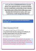 ACT 235 NCC COMPREHENSIVE EXAM &NewLine;PRACTICE QUESTIONS 100 QUESTIONS &NewLine;WITH VERIFIED ANSWERS & DETAILED &NewLine;RATIONALES UPDATED FOR 2026&ndash;2027  &NewLine;BASED ON PENNSYLVANIA ACT 235 &NewLine;CERTIFICATION REQUIREMENTS