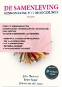 Samenvatting De samenleving - Kennismaking met de sociologie - Macionis 15e editie compleet &plus; oefentoets &plus; leerdoelen &plus; kernbegrippen&NewLine;