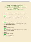FDOT Asphalt Paving LEVEL 2&NewLine;Comprehensive EXAM Questions and&NewLine;Answers&NewLine;Verified Solutions Latest Update