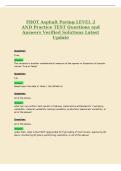 FDOT Asphalt Paving LEVEL 2&NewLine;AND Practice TEST Questions and&NewLine;Answers Verified Solutions Latest&NewLine;Update