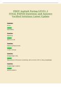 FDOT Asphalt Paving LEVEL 2&NewLine;FINAL PAPER Questions and Answers&NewLine;Verified Solutions Latest Update