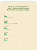 FDOT Asphalt Paving LEVEL 2&NewLine;EXAM Questions and Answers&NewLine;Verified Solutions Latest Update