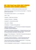 RTE 1503 Final Exam 2026&sol;2027 UPDATED&NewLine;QUESTIONS WITH ANSWERS GRADED A&plus;