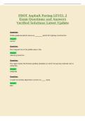 FDOT Asphalt Paving LEVEL 2&NewLine;Exam Questions and Answers&NewLine;Verified Solutions Latest Update