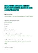 HESI LPN ADN ENTRANCE MOBILITY EXAM SCRIPT VERIFIED QUESTIONS WITH ACCURATE ANSWERS&period;pdf&NewLine;&NewLine;