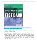 Test Bank - Pharmacology&colon; A Patient-Centered Nursing Process Approach &lpar;9th Edition&rpar; PHARMACOLOGY 9TH EDITION MCCUISTION TEST BANK&NewLine;