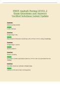 FDOT Asphalt Paving LEVEL 2&NewLine;Exam Questions and Answers&NewLine;Verified Solutions Latest Update