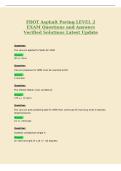 FDOT Asphalt Paving LEVEL 2&NewLine;EXAM Questions and Answers&NewLine;Verified Solutions Latest Update