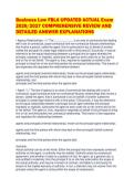 Business Law FBLA UPDATED ACTUAL Exam&NewLine;2026&sol;2027 COMPREHENSIVE REVIEW AND&NewLine;DETAILED ANSWER EXPLANATIONS