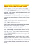 Business Law FBLA UPDATED ACTUAL Exam 2026&sol;2027&NewLine;PRACTICE QUESTIONS WITH STEP-BY-STEP ANSWERS