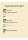 FDOT EXAM Questions and Answers&NewLine;Verified Solutions Latest Update