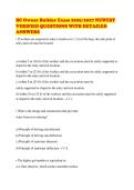 BC Owner Builder Exam 2026&sol;2027 NEWEST&NewLine;VERIFIED QUESTIONS WITH DETAILED&NewLine;ANSWERS