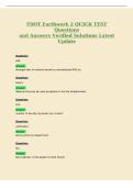 FDOT Earthwork 2 QUICK TEST&NewLine;Questions&NewLine;and Answers Verified Solutions Latest&NewLine;Update