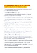 BC Owner Builder Exam 2026&sol;2027 UPDATED&NewLine;QUESTIONS WITH ANSWERS GRADED A&plus;&NewLine;