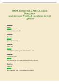FDOT Earthwork 2 QUICK Exam&NewLine;Questions&NewLine;and Answers Verified Solutions Latest&NewLine;Update