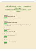 FDOT Earthwork LEVEL 1 Examination&NewLine;Questions&NewLine;and Answers Verified Solutions Latest&NewLine;Update