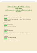 FDOT Earthwork LEVEL 1 Exam&NewLine;Questions&NewLine;and Answers Verified Solutions Latest&NewLine;Update