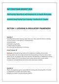 ALF CORE EXAM NEWEST 2026&NewLine;150 Practice Questions with Answers & In-Depth Rationales&NewLine;Assisted Living Facility Core Training &ndash; Verified & A&plus; Graded
