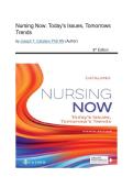 Test Bank - Nursing Now&colon; Today's Issues&comma; Tomorrows Trends&comma; 8th Edition &lpar;Catalano&comma; 2020&rpar;&comma; Chapter 1-28 Fully Covered