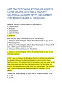 ARRT PRACTICE EXAM QUESTIONS AND ANSWERS LATEST UPDATED 2026&sol;2027 A COMPLETE SOLUTION ALL ANSWERS GET IT 100&percnt; CORRECT VERIFIED BEST GRADED A&plus; FOR SUCCESS