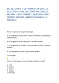 BIO 250 EXAM 1 STUDY GUIDE EXAM UPDATED 2026&sol;2027 ACTUAL QUESTIONS AND CORRECT ANSWERS &vert; WITH COMPLETE QUESTIONS WITH CORRECT ANSWERS &vert;VERIFIED&sol;&sol;GRADED A&plus;&sol;&sol; 100&percnt; PASS