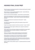 NSG5003 FINAL EXAM PREP&period; QUESTIONS AND ANSWERS 100&percnt; CORRECT