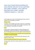 FINAL EXAM STRAIGHTERLINE MICROBIOLOGY EXAM UPDATED 2026&sol;2027 ACTUAL QUESTIONS AND CORRECT ANSWERS &vert; WITH COMPLETE QUESTIONS WITH CORRECT ANSWERS &vert;VERIFIED&sol;&sol;GRADED A&plus;&sol;&sol; 100&percnt; PASS