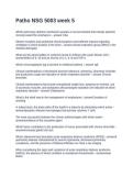 Patho NSG 5003 week 5&period; Questions with Complete Solutions