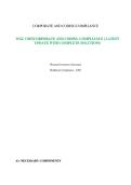 WGU C807&vert;CORPORATE AND CODING COMPLIANCE &vert; LATEST UPDATE WITH COMPLETE SOLUTIONS