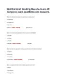 GIA Diamond Grading Questionnaire 20 complete exam questions and answers&period;