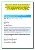 NUR 265 EXAM 1 REVIEW ADVANCED CONCEPTS OF &NewLine;MEDICAL-SURGICAL NURSING 100 PRACTICE &NewLine;QUESTIONS WITH VERIFIED ANSWERS & DETAILED &NewLine;RATIONALES GALEN COLLEGE OF NURSING  &NewLine;2026&sol;2027 UPDATE &vert; A&plus; GRADE PREPARATION