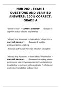 nur 202 exam 1 practice questions and verified answers with rationales&NewLine;