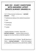 nur 202 exam 3 practice questions and verified answers with rationales&NewLine;