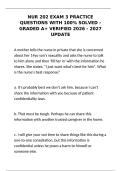 nur 202 exam 3 practice questions with verified answers 2026-2027&NewLine;
