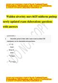 Walden University NURS 6635 PMHNP Midterm Exam &vert; 2026 Updated &vert; Questions & Answers