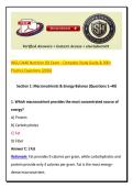WGU D440 Nutrition OA Exam &ndash; Complete Study Guide & 300&plus; Practice Questions &lpar;2026&rpar;