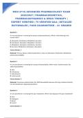 WGU D116 ADVANCED PHARMACOLOGY EXAM 2026&sol;2027 &vert; PHARMACOKINETICS&comma; PHARMACODYNAMICS & DRUG THERAPY &vert; EXPERT VERIFIED &vert; 75 VERIFIED Q&A &vert; DETAILED RATIONALES &vert; PASS GUARANTEED &ndash; A&plus; GRADED