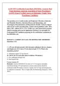 AANP FNP Certification Exam Bank &lpar;2025&sol;2026&rpar; &vert; Accurate Real &NewLine;Exam Questions American Association of Nurse Practitioners &NewLine;&lpar;AANP&rpar; &vert; Expert Verified Answers & Rationales &vert; Family Nurse &NewLine;Practitioner Candidates 