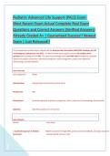 PALS EXAM &sol; PALS FINAL EXAM 2026 ACTUAL EXAM COMPLETE TEST QUESTIONS AND CORRECT DETAILED ANSWERS UPDATED VERSION &vert;GUARANTEED PASS A&plus; &lpar;BRAND NEW&excl;&excl;&rpar; PALS FINAL EXAM