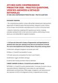 ATI MED-SURG COMPREHENSIVE PREDICTOR 2026 &ndash; PRACTICE QUESTIONS&comma; VERIFIED ANSWERS & DETAILED RATIONALES