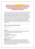 Herzing University NSG 223 Med Surg II Final Exam &NewLine;&lpar;2026&sol;2027&rpar; Medical-Surgical Nursing II &vert; Brand New &NewLine;Version with Questions and Correct Answers &vert; &NewLine;Comprehensive Final Exam